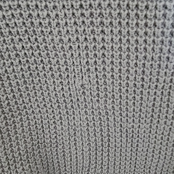 Relaxed Fit Cozy Grey Crew-Neck Sweater - Picture 5 of 5